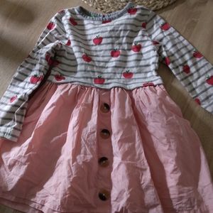 Mini Boden Dress apples 4 5